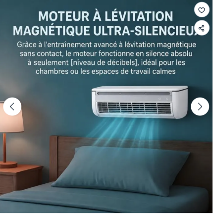 Mini Clim mural 5 V avec télécommande