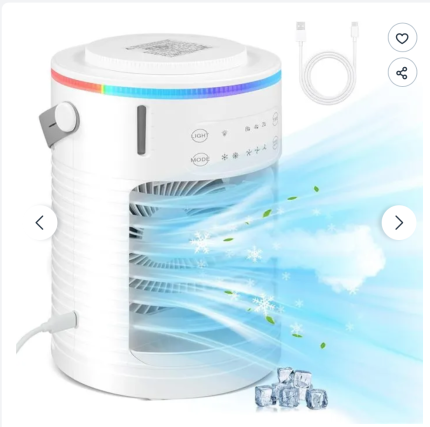 Climatiseur Mobile Silencieux, 600ML