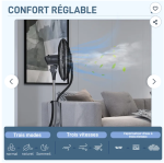Brumisateur HOMCOM sur pied  90 W – Image 5
